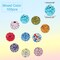 100 Pieces 10mm Crystal Beads Rhinestones Beads Pave Disco Ball Beads Mixed Color Polymer Clay Diamond Round Beads for Summer Bling Pen Bracelet Necklace Earring Jewelry Making Christmas